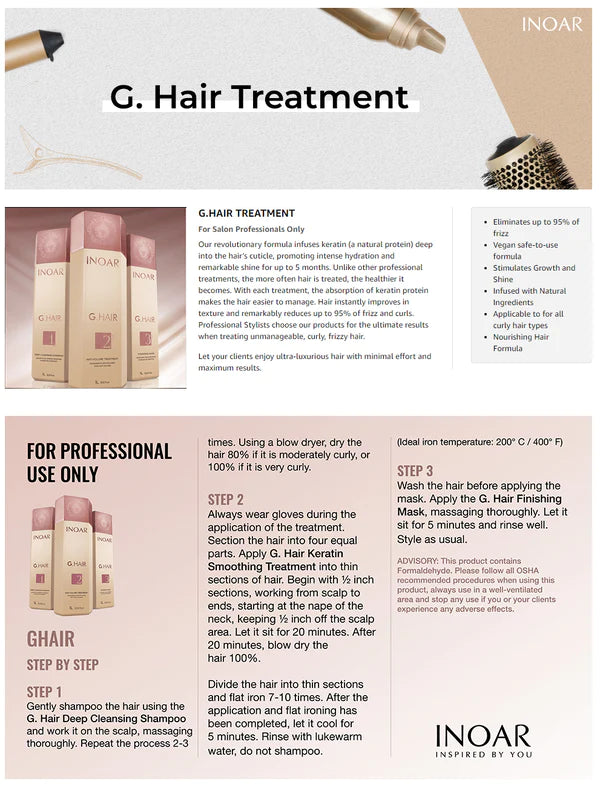 G.Hair Keratin Treatment SET